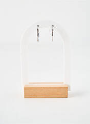 Boucles d’oreilles argent COQUE DE NACRE pour femme seconde vue