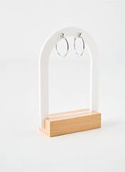 Boucles d’oreilles argent COQUE DE NACRE pour femme seconde vue