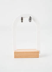 Boucles d’oreilles argent COQUE DE NACRE pour femme seconde vue