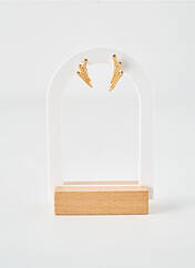 Boucles d’oreilles or COQUE DE NACRE pour femme seconde vue