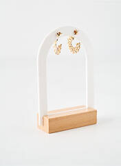 Boucles d’oreilles or COQUE DE NACRE pour femme seconde vue