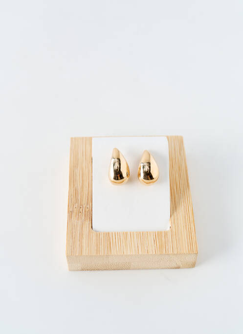 Boucles d’oreilles matériaux plaqué or or LA COQUE DE NACRE femme