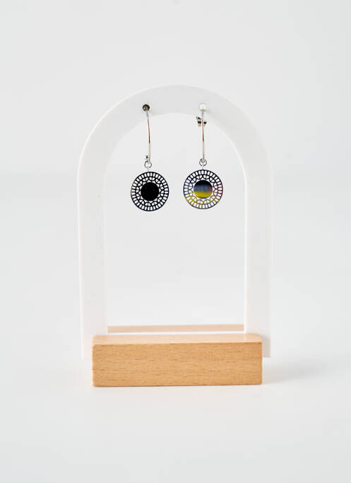 Boucles d’oreilles matériaux métal argent ROBBEZ MASSON femme