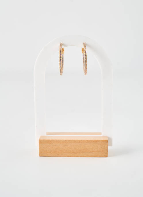 Boucles d’oreilles matériaux plaqué or or LA COQUE DE NACRE femme