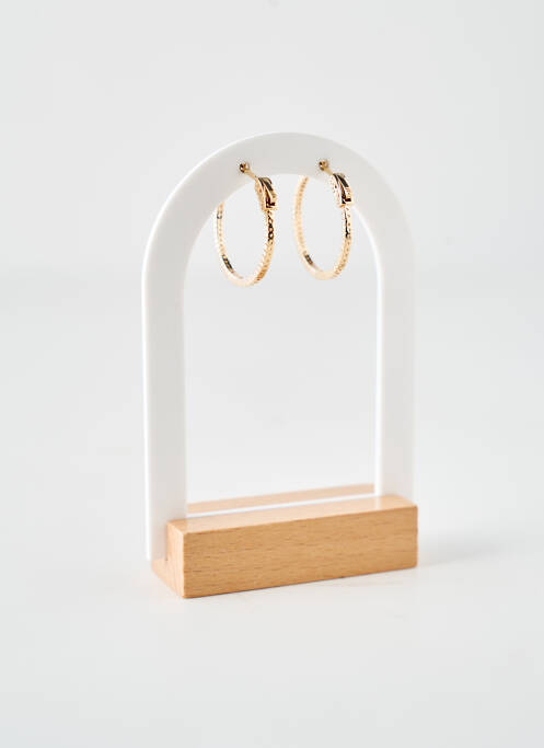 Boucles d’oreilles matériaux plaqué or or LA COQUE DE NACRE femme