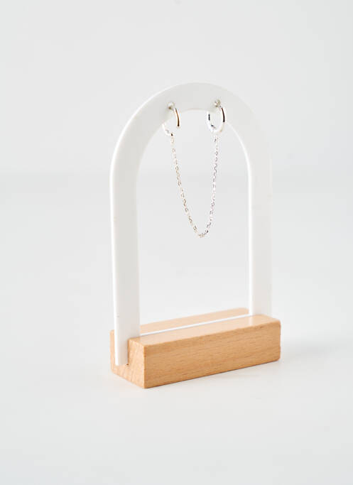 Boucle d'oreille mono argent CANYON pour femme