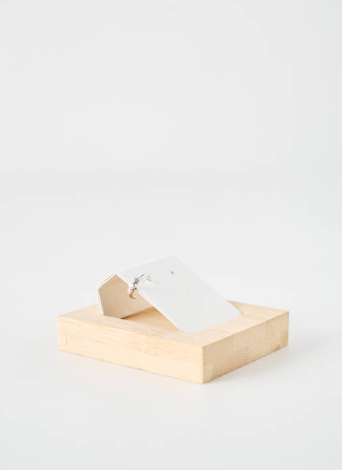 Boucle d'oreille mono argent COQUE DE NACRE pour femme