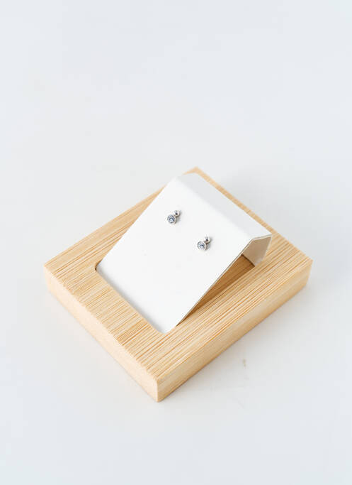 Boucles d’oreilles argent COQUE DE NACRE pour femme