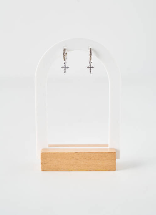 Boucles d’oreilles argent COQUE DE NACRE pour femme