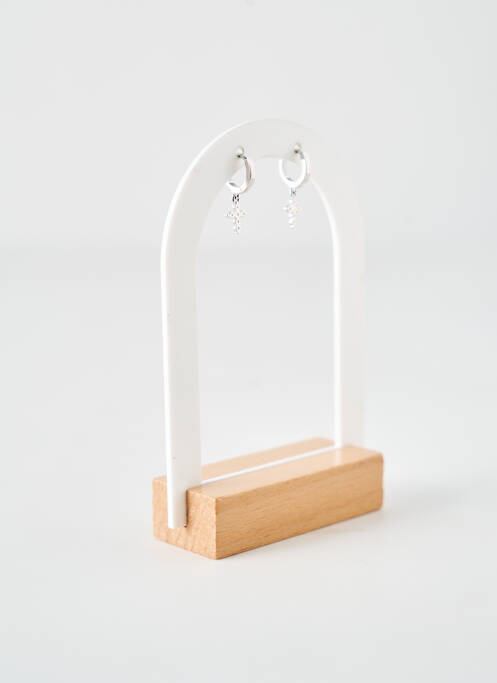 Boucles d’oreilles argent COQUE DE NACRE pour femme