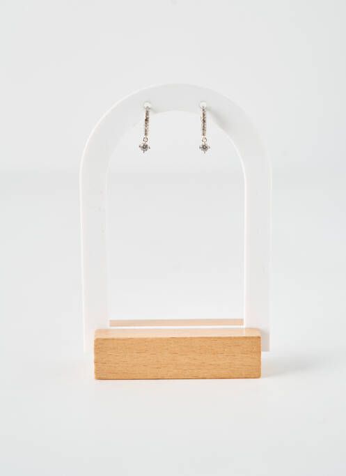 Boucles d’oreilles argent COQUE DE NACRE pour femme