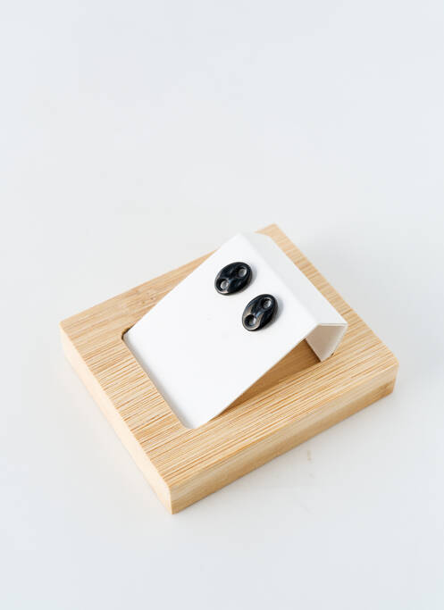 Boucles d’oreilles noir THABORA pour femme
