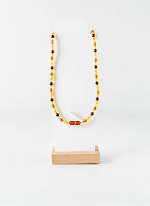 Collier ornement perles orange NATALEX femme