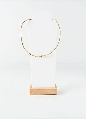 Collier ornement perles or BELLE MAIS PAS QUE femme