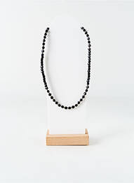 Collier ornement perles noir BELLE MAIS PAS QUE femme