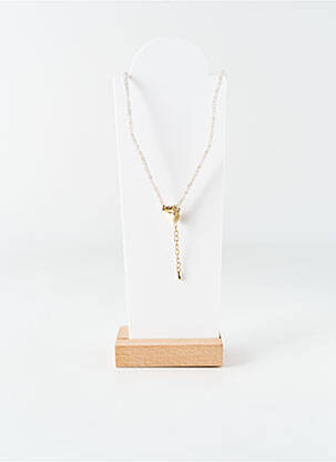 Collier ornement perles or BELLE MAIS PAS QUE femme