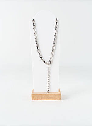 Collier matériaux métal argent THABORA homme
