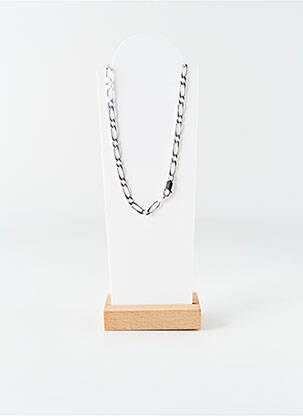 Collier fermeture fermoir mousqueton argent LA COQUE DE NACRE unisexe