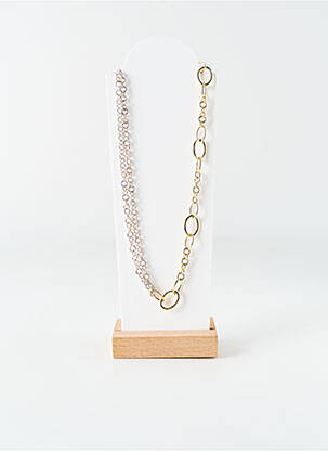 Collier matériaux argent or CANYON femme