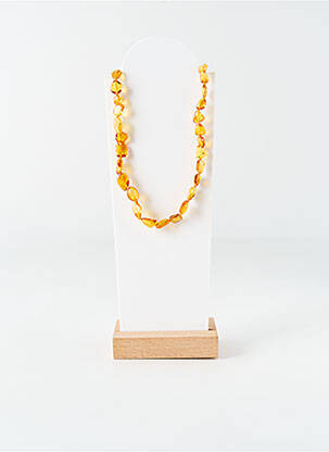 Collier ornement perles orange NATALEX enfant