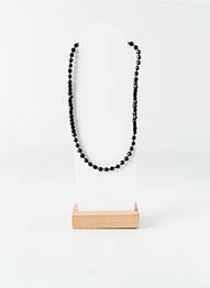 Collier ornement perles noir BELLE MAIS PAS QUE femme