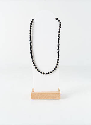 Collier ornement perles noir BELLE MAIS PAS QUE femme