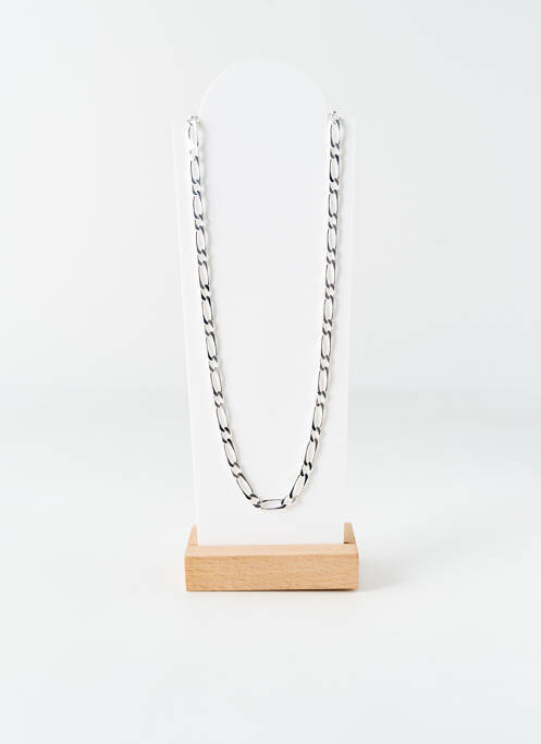 Collier fermeture fermoir mousqueton argent LA COQUE DE NACRE unisexe