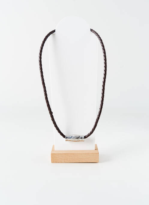 Collier marron ALL BLACKS pour homme