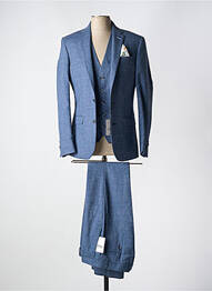 Costume de cérémonie fermeture zippée sous rabat avec crochet bleu MONSIEUR HECTOR homme