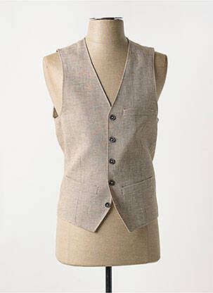Gilet sans manche coupe cintrée marron ROY ROBSON homme