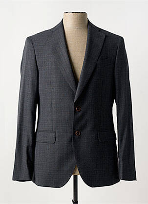 Blazer tissage chiné gris LEBOLE homme