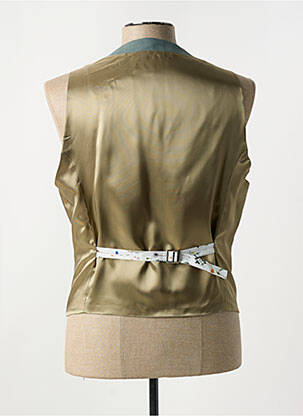 Gilet sans manche tissage chiné vert MONSIEUR HECTOR homme