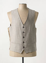 Gilet sans manche tissage chiné marron ROY ROBSON homme