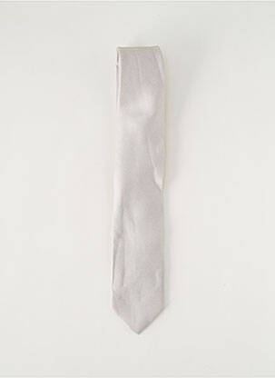 Cravate effet matière satinée argent PAL ZILERI homme