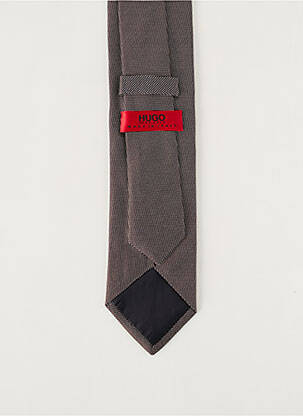 Cravate imprimé fantaisie marron HUGO BOSS homme