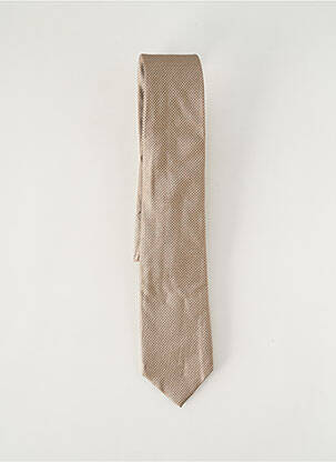 Cravate imprimé fantaisie beige HUGO BOSS homme