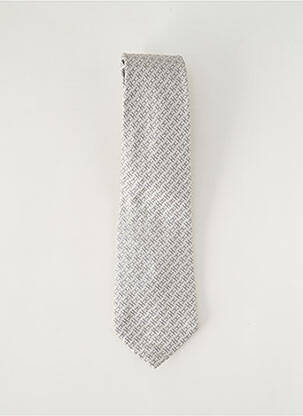 Cravate imprimé fantaisie argent GIORGIO ARMANI homme