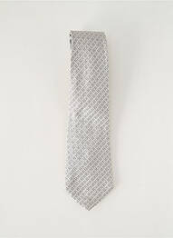 Cravate imprimé fantaisie argent GIORGIO ARMANI homme