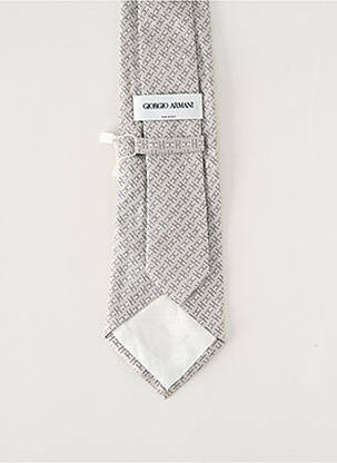 Cravate imprimé fantaisie argent GIORGIO ARMANI homme