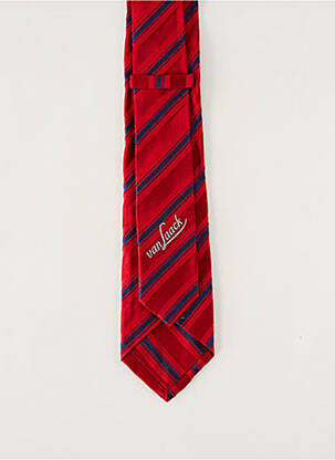 Cravate imprimé rayures rouge VAN LAACK homme