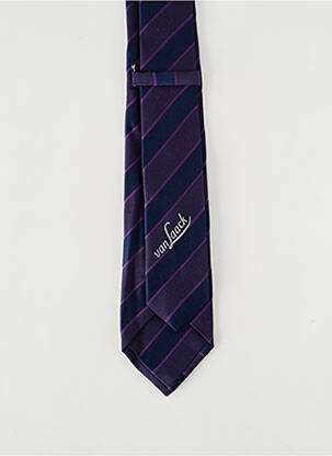 Cravate imprimé rayures violet VAN LAACK homme