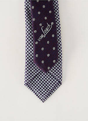 Cravate imprimé fantaisie violet VAN LAACK homme