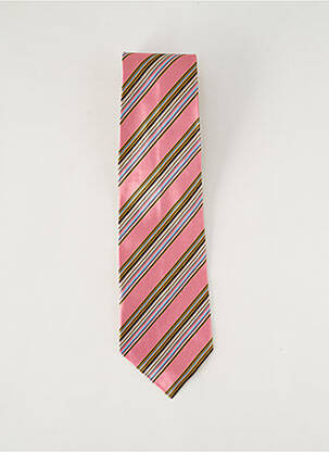 Cravate imprimé rayures rose PAUL SMITH homme