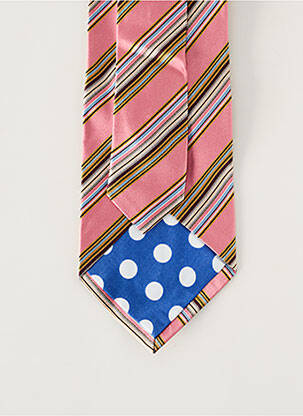 Cravate imprimé rayures rose PAUL SMITH homme