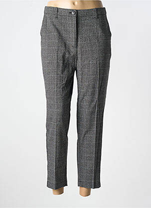 Pantalon chino fermeture zippée sous rabat boutonné taille normale gris VERO MODA femme