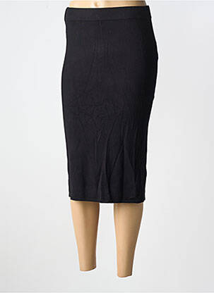 Jupe mi-longue stretch noir FRANSA femme