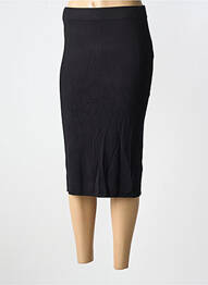 Jupe mi-longue taille normale noir FRANSA femme