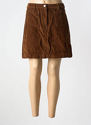 Jupe courte poches marron B.YOUNG femme
