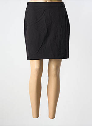 Jupe short tissage popeline noir B.YOUNG femme
