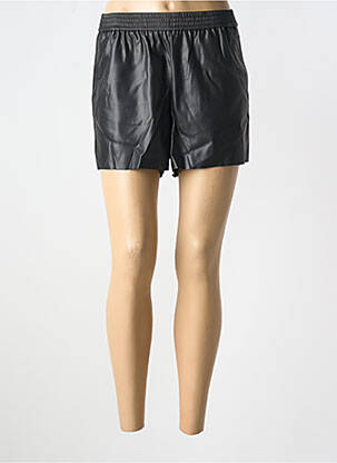 Short tissage simili-cuir taille normale noir VERO MODA femme